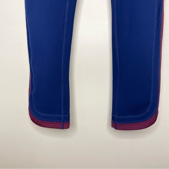 Free People Leggings Movement Side Stripe Exercise Active Royal Blue Size Medium - Picture 4 of 9